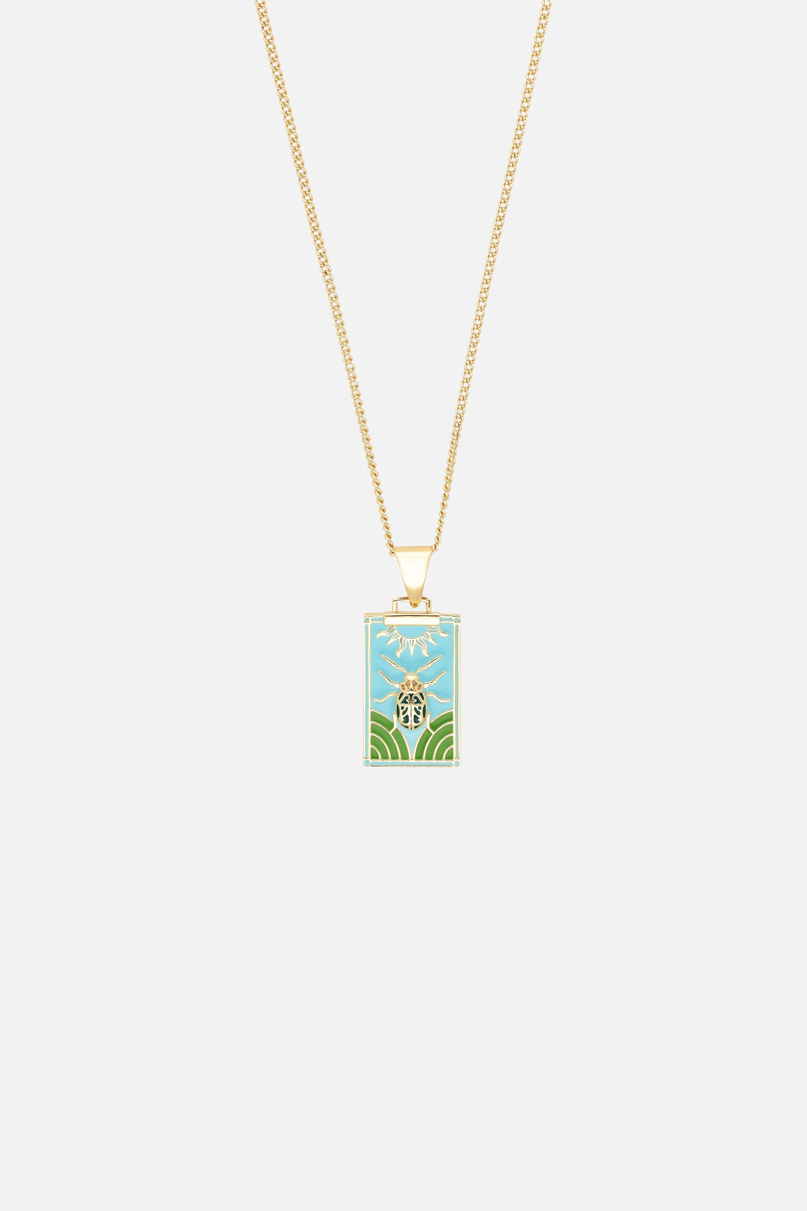 BEETLE PENDANT NECKLACE